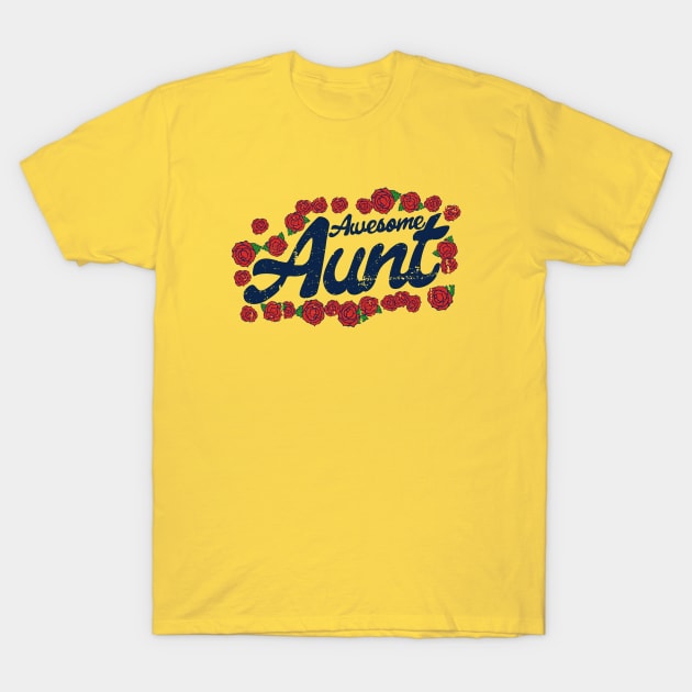 Awesome Aunt T-Shirt by bubbsnugg